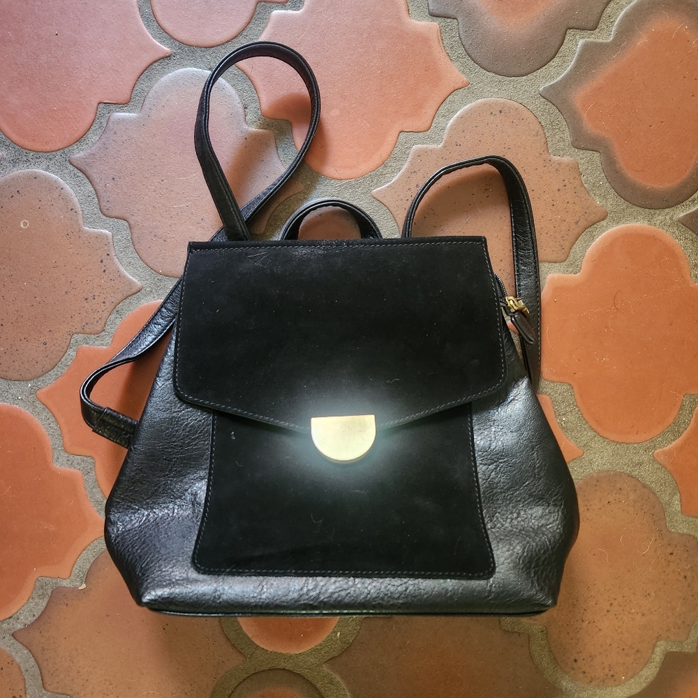 Moda Luxe Heather Suede Convertible Backpack